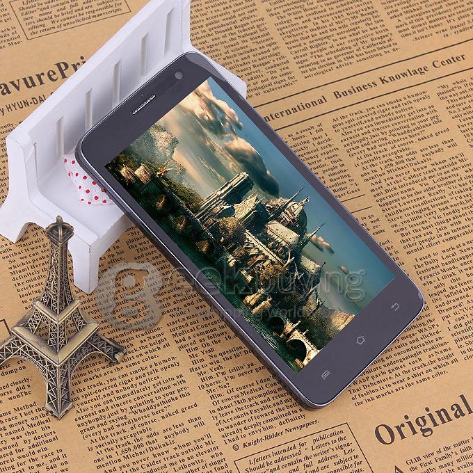 CUBOT BOBBY MTK6572 CortexA7 1.2GHz 5.0inch Android 4.2 OS Smartphone 512MB RAM 4GB ROM 3400MAH battery 8.0MP Camera 3G GPS - Black