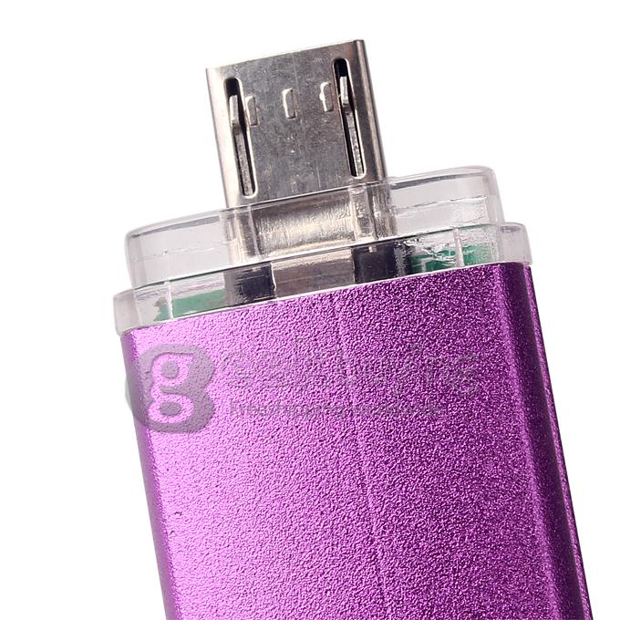 OTG External Storage Micro USB2.0 Drive Memory Stick for Smart Phone/Tablet PC 8G - Purple