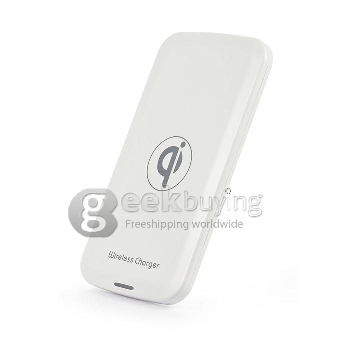 T100 New Wireless Charging Pad Qi-Enabled USB Charger Phone Charger for All Qi Compatible Devices - White