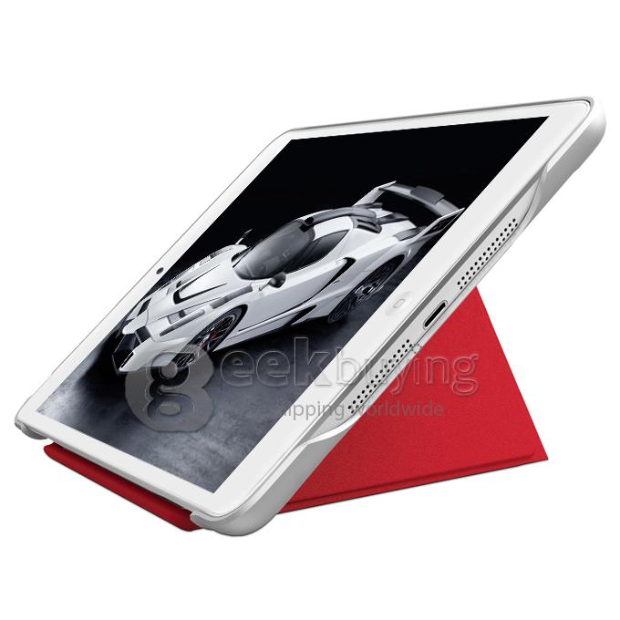 HOTGO M1 PU Leather with Plastic Protective Case for iPad mini - Red