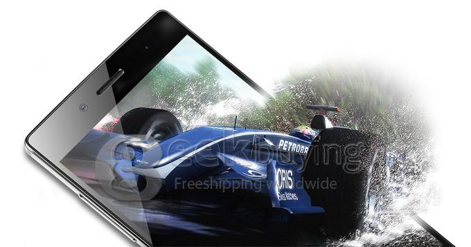 iocean X7 HD 5.0Inch IPS HD Screen MTK6582 Quad Core 1.3GHz SmartPhone 1GB+4GB 8.0MP Camera Android4.2 3G/GPS - White
