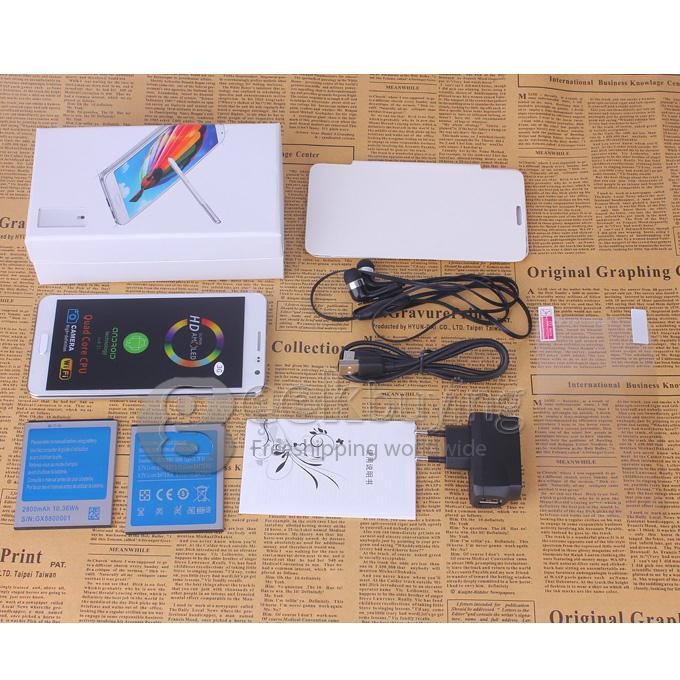 JIAKE N900W 5.5inch MTK6582 Quad Core 1.3GHz Smartphone 1GB+4GB 5.0MP Camera Android 4.2 3G/GPS - White