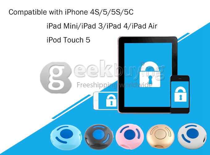 HAVIR HV-100 Mini Wireless Bluetooth Anti-lost Alarm for iPhone 4S/5/5S/5C/iPad Mini/iPad 3/iPad 4/iPad Air/iPod Touch 5 - Blue