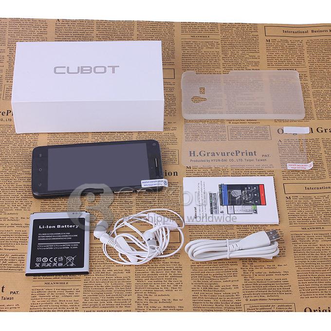 CUBOT BOBBY MTK6572 CortexA7 1.2GHz 5.0inch Android 4.2 OS Smartphone 512MB RAM 4GB ROM 3400MAH battery 8.0MP Camera 3G GPS - Black