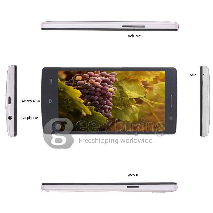 Neken N6+ 5.0Inch IPS FHD OGS Screen MTK6592 Octa-Core 1.7GHz 2GB+16GB 12.6MP Camera Android4.2 with OTG/3G/GPS - White