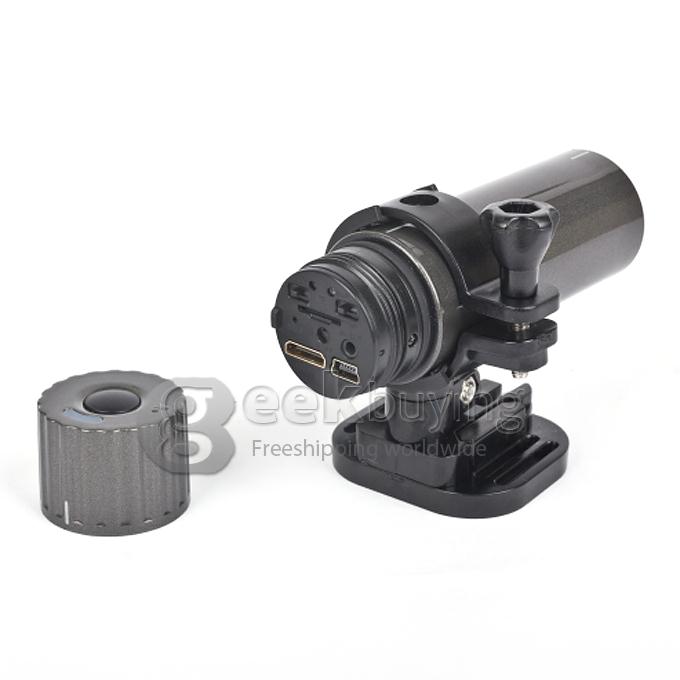 SJ72 Plastic Shell 120 Degree Angle Lens 5MP 1080P 10fps H.264 Outdoor Waterproof Sports HD DV with PC Camera Function for Windows 2000 XP Vista 7 Black