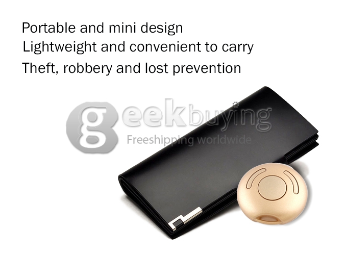 HAVIR HV-100 Mini Wireless Bluetooth Anti-lost Alarm for iPhone 4S/5/5S/5C/iPad Mini/iPad 3/iPad 4/iPad Air/iPod Touch 5 - Blue