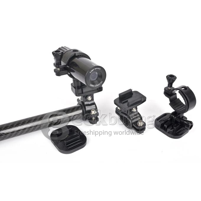 SJ72 Plastic Shell 120 Degree Angle Lens 5MP 1080P 10fps H.264 Outdoor Waterproof Sports HD DV with PC Camera Function for Windows 2000 XP Vista 7 Black