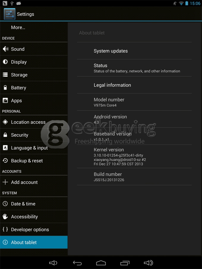 Onda V975M Amlogic M802 2.0GHz 9.7 inch Tablet PC Android 4.3 Quad Core Retina Capacitive Touch Screen 2048*1536 2G/16G