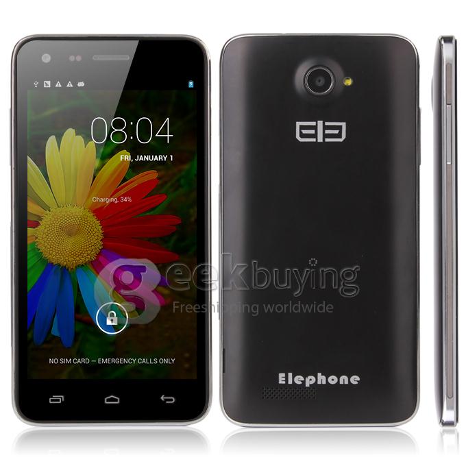 Elephone P7 mini MTK6582 Quad core 1.3GHz 5.0Inch Smart Phone Android 4.2 OS 1GB RAM 4GB ROM IPS QHD Screen 8.0MP 3G GPS OTG - Black