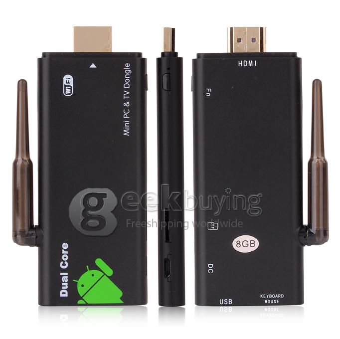 CX-803 Dual Core RK3066 Android 4.1 Google TV BOX with TF Card Slot and External Antenna 1G/8G -Black