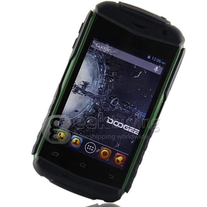 DOOGEE DG150 MTK6572 Dual Core 1.2GHz 3.5Inch Android 4.2 OS Smartphone 512MB RAM 4GB ROM IPS Srceen Dual Camera 3G GPS - Black and Green