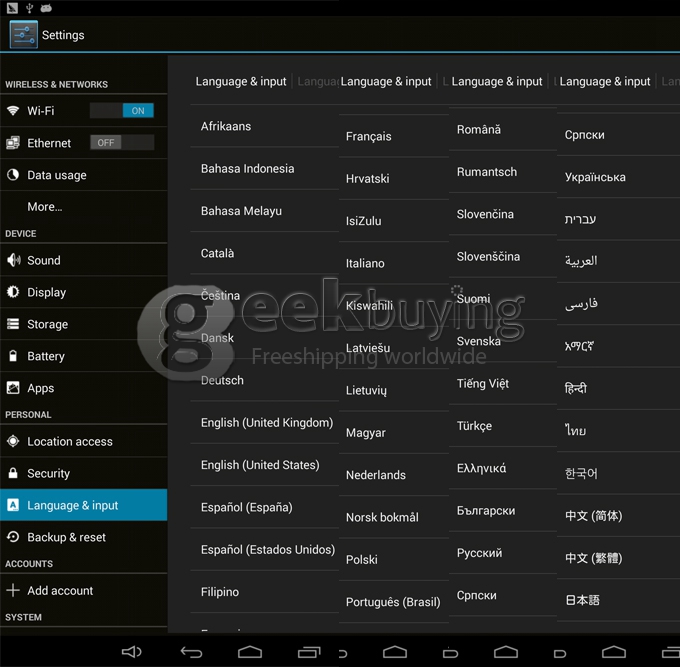 Onda V975M Amlogic M802 2.0GHz 9.7 inch Tablet PC Android 4.3 Quad Core Retina Capacitive Touch Screen 2048*1536 2G/16G