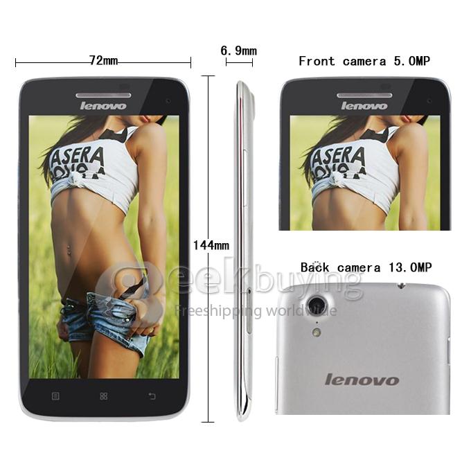 Lenovo S960 MTK6589T Quad Core 1.5GHz 5.0Inch Android 4.2 OS SmartPhone 2GB RAM 16GB ROM 6.9mm Ultrathin IPS FHD Screen 13.0MP Camera Silver