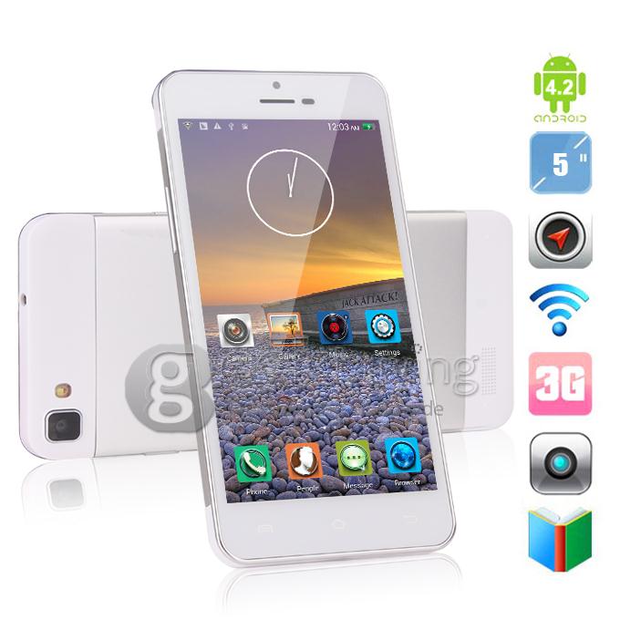 JIAKE X3S MTK6592 Octa Core 1.7GHz 5Inch Android 4.2 OS Smartphone 2GB 16GB Air Gesture Silver