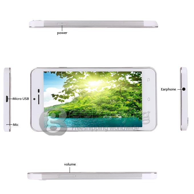 JIAKE X3S MTK6592 Octa Core 1.7GHz 5Inch Android 4.2 OS Smartphone 2GB 16GB Air Gesture Silver