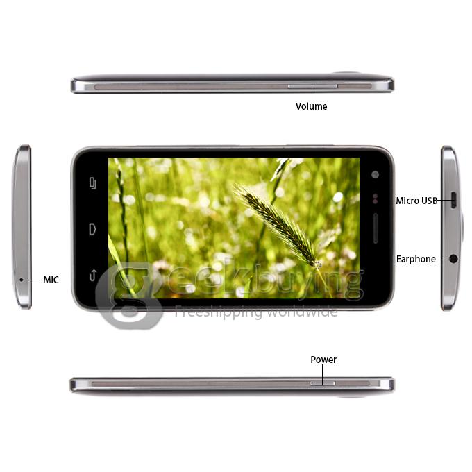 Elephone P7 mini MTK6582 Quad core 1.3GHz 5.0Inch Smart Phone Android 4.2 OS 1GB RAM 4GB ROM IPS QHD Screen 8.0MP 3G GPS OTG - Black