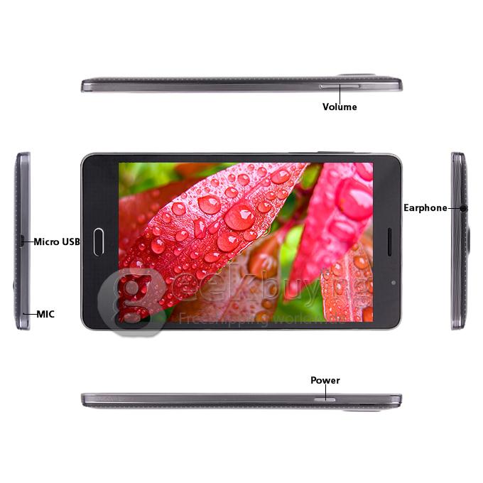 K7 MTK6592 1.7GHz 7 inch Phone Tablet PC Android 4.2 Octa-Core IPS Capacitive Touch Screen 1280*800 2G/4GB with Leather Case - Black