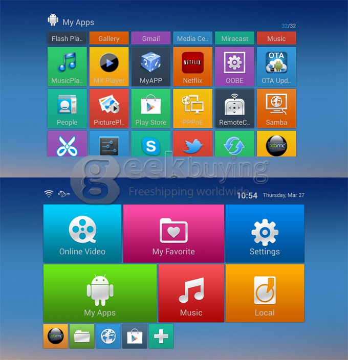 M6 Android 4.2 TV BOX AML8726-MX Dual Core Cortex A9 1G/8G XBMC Built-in WIFI and External Antenna
