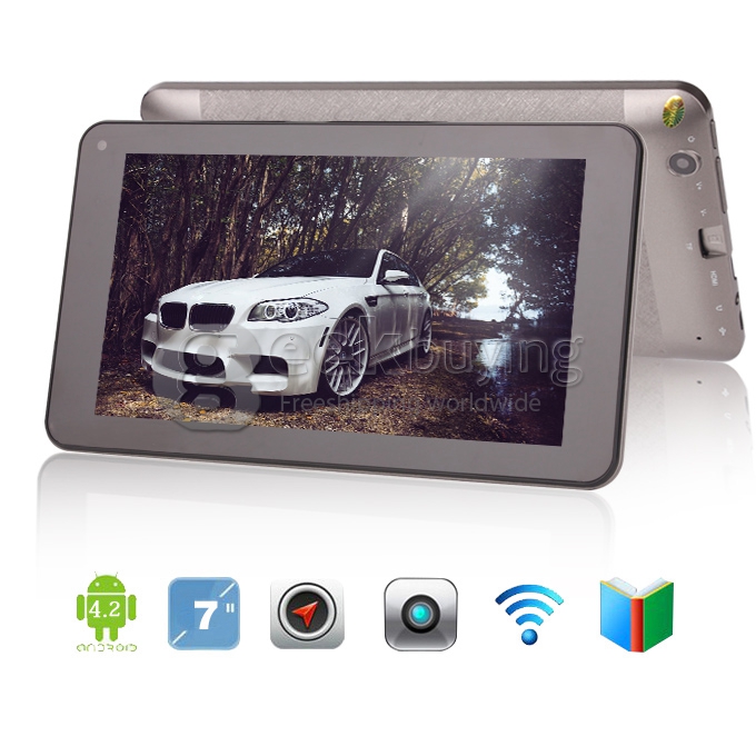 VIA V7 7 inch WM8880 Cortex-A9 Dual Core 1.5GHz Tablet PC Android 4.2 OS 512M/4G Dual Camera 1080P MID Black (V7 Series)