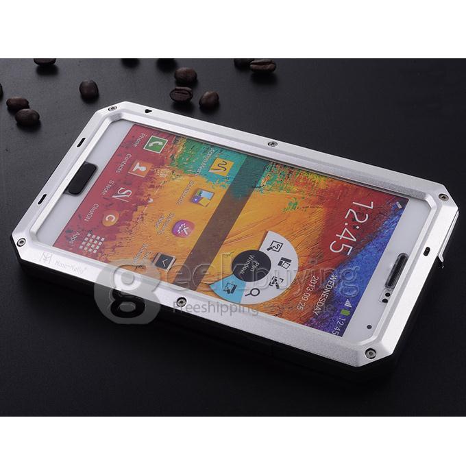 Brand New Weather/Dirt/Shockproof Protective Case with Gorilla Glass for Sumsung Galaxy Note 3 III N9000 - Silver