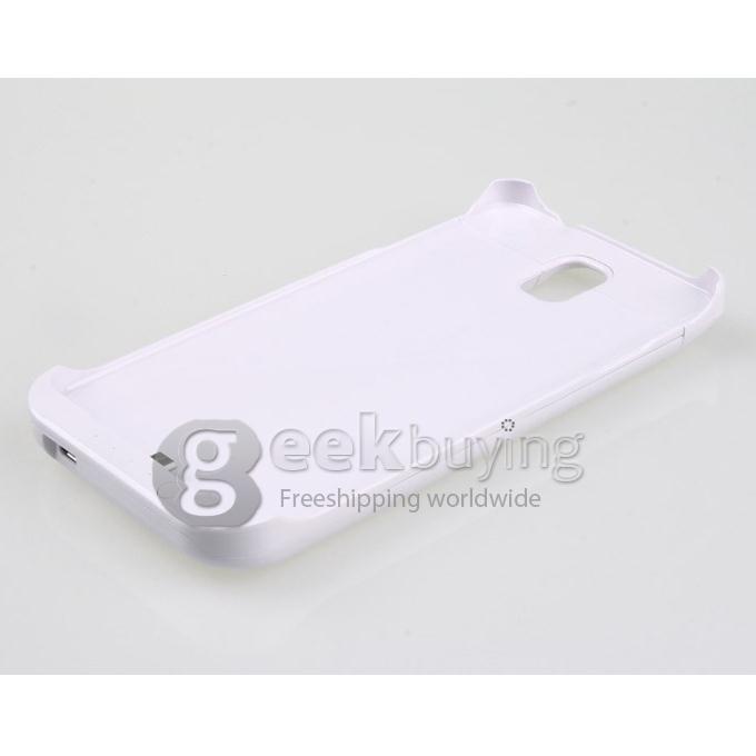 White Samsung Galaxy NOTE 3 III N9000 3800mAh Portable USB External Rechargeable Backup Battery Case