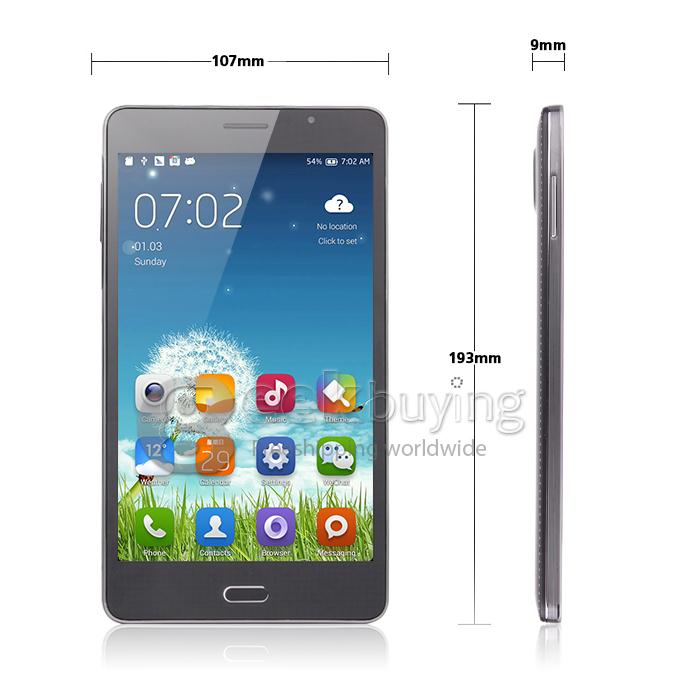K7 MTK6592 1.7GHz 7 inch Phone Tablet PC Android 4.2 Octa-Core IPS Capacitive Touch Screen 1280*800 2G/4GB with Leather Case - Black