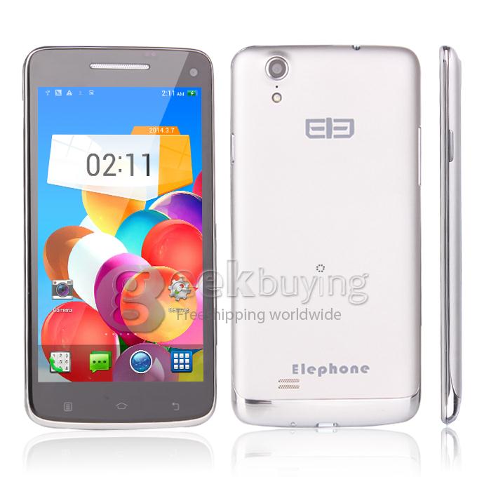 Elephone P9 Water KitKat MTK6592 Octa Core 1.7GHz 5.0 Inch Android 4.4 OS Smartphone 2GB RAM 16GB ROM Corning Glass II 8.0MP OTG/Air gesture/Wifi Display White