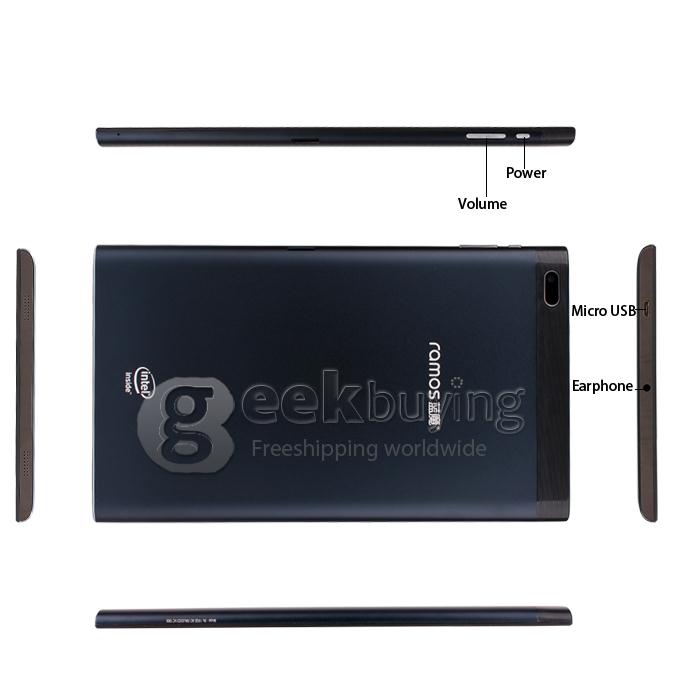 Ramos i8C Intel Atom Z2520 1.2GHz 8 inch Tablet PC Android 4.2 Dual Core IPS Capacitive Touch Screen 1280*800 1GB/16GB Black
