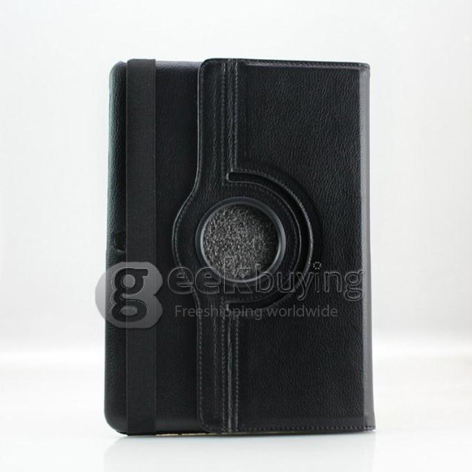 360 Rotating Leather Case Cover Stand for Samsung Galaxy Tab Pro 10.1 T520 - Black