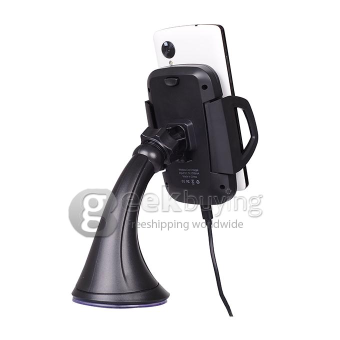 C3C Qi Wireless Car Charger Dock with Universal Orienting Windshield / Dashboard For Samsung Galaxy S5 Nexus 5 Nexus 4 Lumia 920 All Qi Compliance Mobile Phones