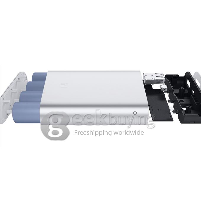 Bundle XiaoMi 10400mAh USB Portable Power Bank + XIAOMI Protective Silicon Rubber Case Orange