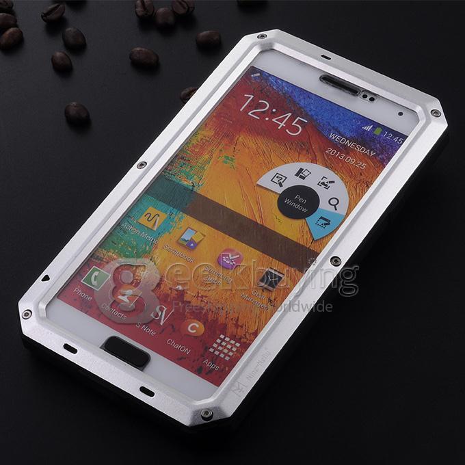 Brand New Weather/Dirt/Shockproof Protective Case with Gorilla Glass for Sumsung Galaxy Note 3 III N9000 - Silver