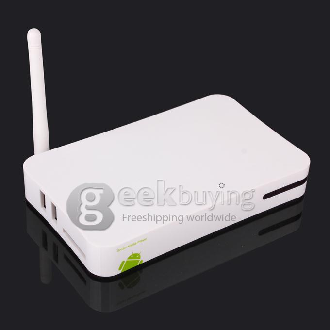 i6 Android 4.2 TV BOX AML8726-MX Dual Core Cortex A9 1G/4G XBMC Built-in WIFI and External Antenna Support Miracast White