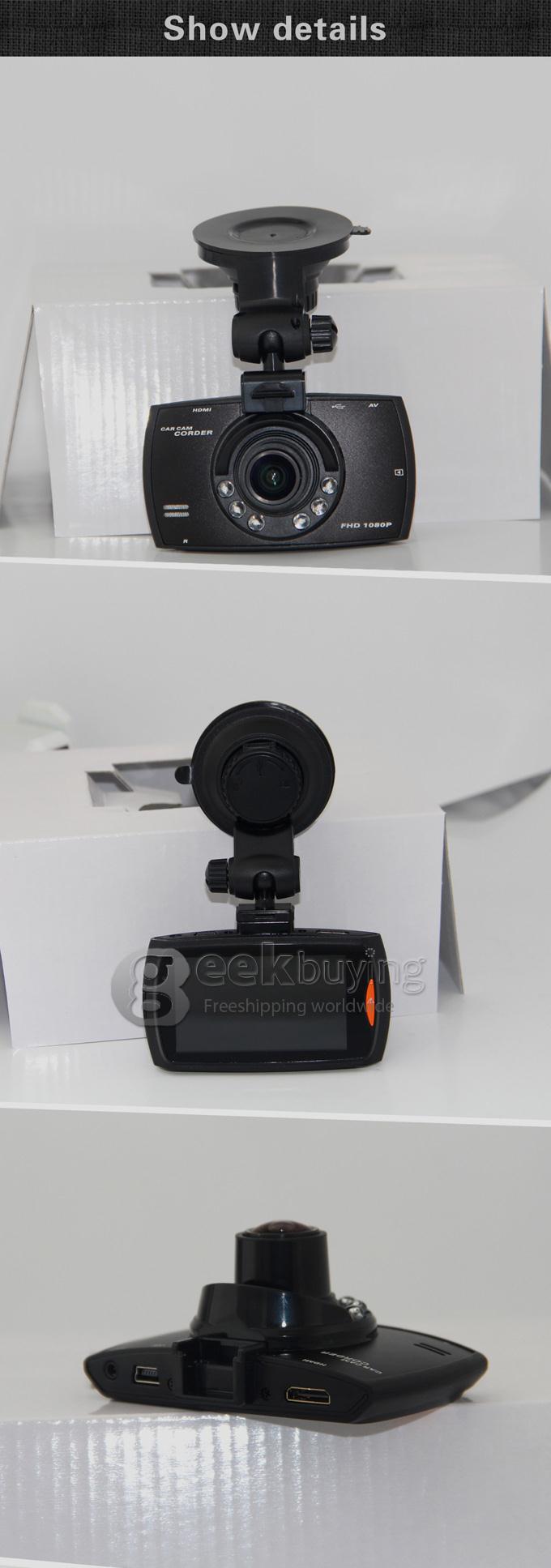 G30 Novatek 96650 FULL HD 1080P H.264 4X Digital Zoom 2.7 Inch 170 Degrees Wide Angle Lens Car DVR with G-sensor and Motion Detection