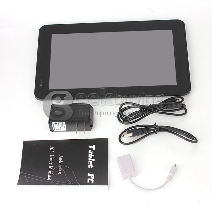 Zenithink C92 CORTEX A9 1.2GHz 10 inch Tablet PC Google Android 4.0 OS Capacitive Touch Screen 1024*600 1G/8G Black