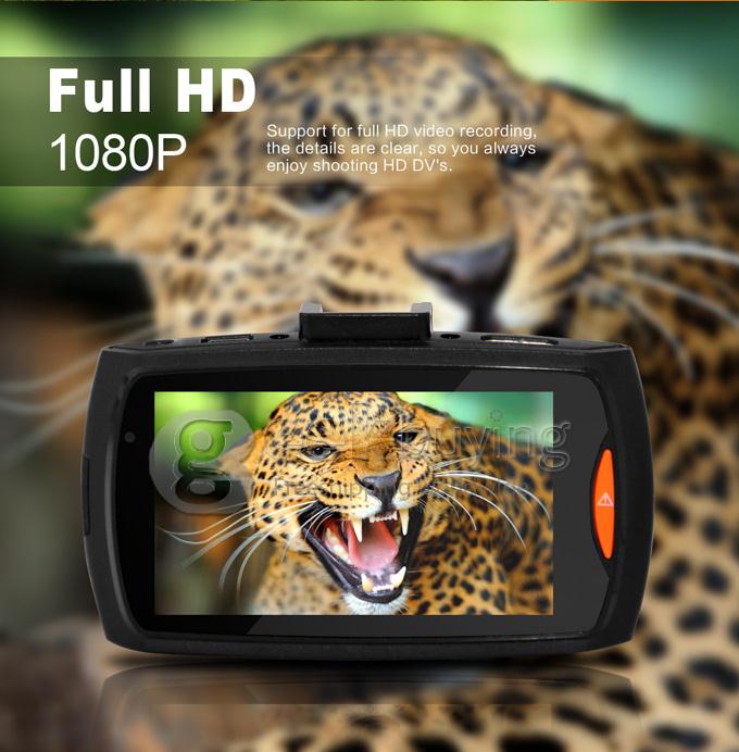 G30 Novatek 96650 FULL HD 1080P H.264 4X Digital Zoom 2.7 Inch 170 Degrees Wide Angle Lens Car DVR with G-sensor and Motion Detection