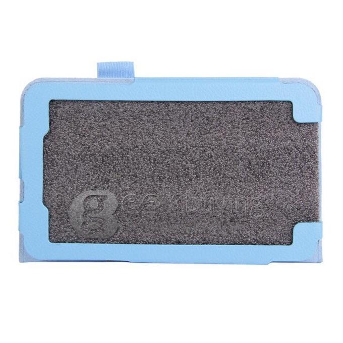 PU Leather Stand Flip Case Cover for Samsung Galaxy Tab 3 7.0 Lite T110 - Blue