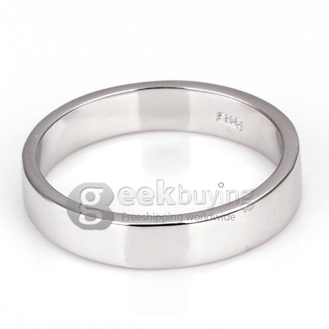 Fashion Silver Love Forever Finger Ring for Men - 12 Size