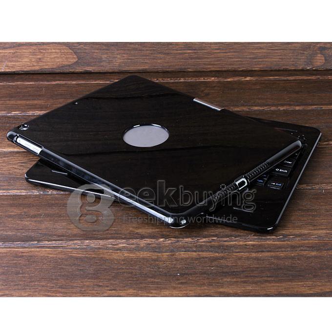 Z66 360 Swivel Rotating Stand Case Cover + Bluetooth Keyboard for iPad Air/iPad 5 - Black