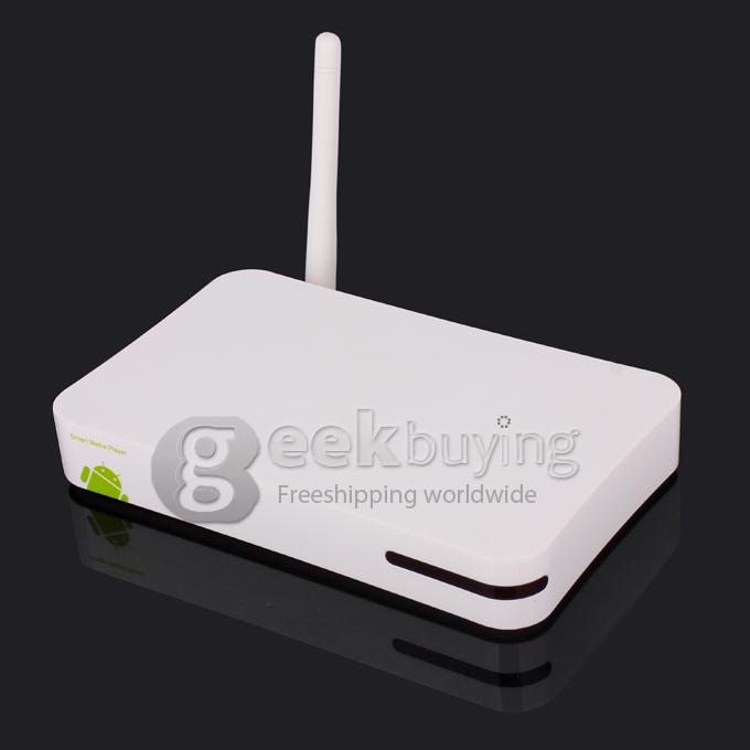 i6 Android 4.2 TV BOX AML8726-MX Dual Core Cortex A9 1G/4G XBMC Built-in WIFI and External Antenna Support Miracast White