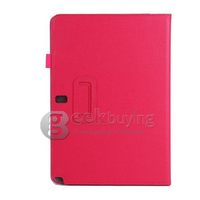 Lichi Pattern Leather Case Cover for Samsung Galaxy Note Pro 12.2 P900 P901 - Rose