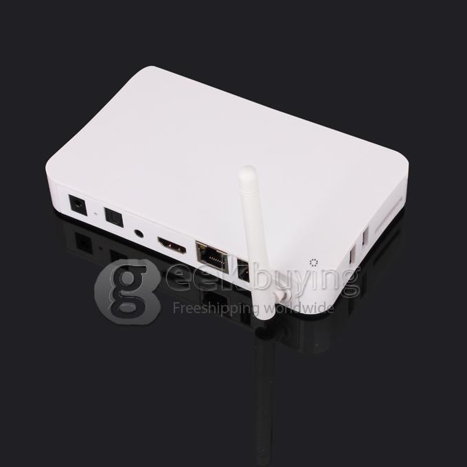 i6 Android 4.2 TV BOX AML8726-MX Dual Core Cortex A9 1G/4G XBMC Built-in WIFI and External Antenna Support Miracast White