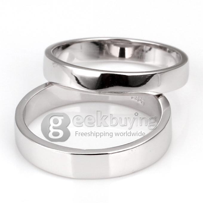 Fashion Silver Love Forever Finger Ring for Men - 12 Size