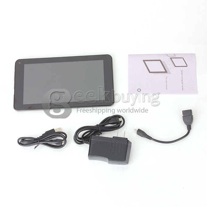 VIA V7 7 inch WM8880 Cortex-A9 Dual Core 1.5GHz Tablet PC Android 4.2 OS 512M/4G Dual Camera 1080P MID Black (V7 Series)