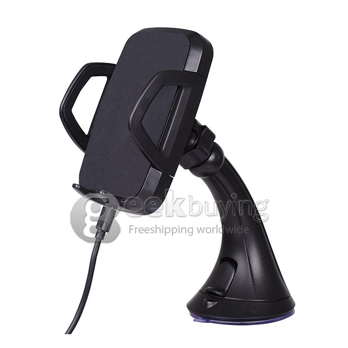 C3C Qi Wireless Car Charger Dock with Universal Orienting Windshield / Dashboard For Samsung Galaxy S5 Nexus 5 Nexus 4 Lumia 920 All Qi Compliance Mobile Phones