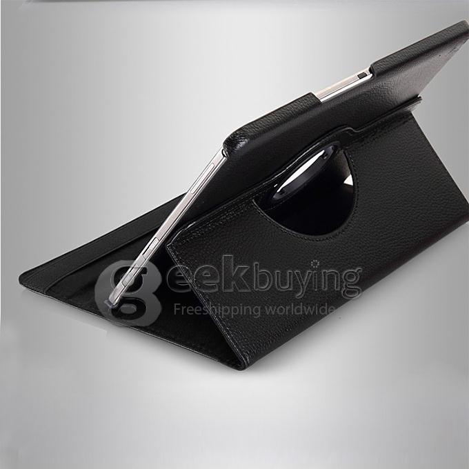 360 Rotating Leather Case Cover Stand for Samsung Galaxy Tab Pro 10.1 T520 - Black