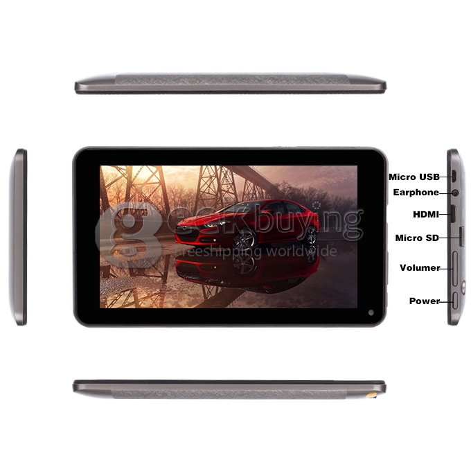 VIA V7 7 inch WM8880 Cortex-A9 Dual Core 1.5GHz Tablet PC Android 4.2 OS 512M/4G Dual Camera 1080P MID Black (V7 Series)