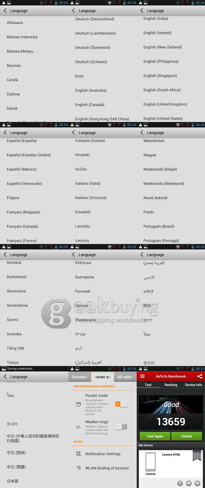 Lenovo A766 5.0Inch MTK6589 Quad Core Smartphone IPS FWVGA Screen 512MB RAM 4GB ROM 5.0MP Android4.2 3G GPS