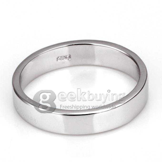 Fashion Silver Love Forever Finger Ring for Men - 12 Size